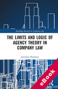 Cover of The Limits and Logic of Agency Theory in Company Law (eBook)