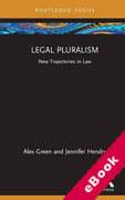 Cover of Legal Pluralism: New Trajectories in Law (eBook)