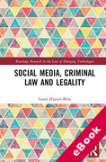 Cover of Social Media, Criminal Law and Legality (eBook)