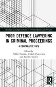 Cover of Poor Defence Lawyering in Criminal Proceedings: A Comparative View