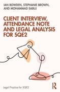 Cover of Client Interview, Attendance Note and Legal Analysis for SQE2