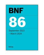Cover of BNF: British National Formulary No. 86: September 2023 - March 2024