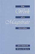Cover of The Work of a Magistrate