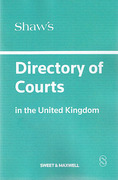 Cover of Shaw's Directory of Courts in the United Kingdom 2015/16