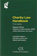 Cover of Charity Law Handbook 3rd ed:  Book & CD-ROM Pack