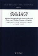 Cover of Charity Law &#38; Social Policy: National and International Perspectives on the Functions of the Law Relating to Charities