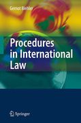 Cover of Procedures in International Law