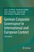 Cover of German Corporate Governance in International and European Context