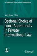 Cover of Optional Choice of Court Agreements in Private International Law