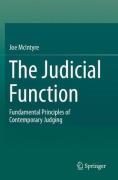 Cover of The Judicial Function: Fundamental Principles of Contemporary Judging