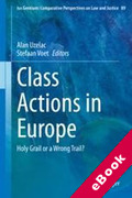 Cover of Class Actions in Europe: Holy Grail or a Wrong Trail? (eBook)
