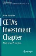 Cover of CETA's Investment Chapter: A Rule of Law Perspective