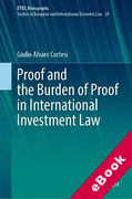 Cover of Proof and the Burden of Proof in International Investment Law (eBook)