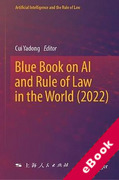 Cover of Blue Book on AI and Rule of Law in the World (2022) (eBook)