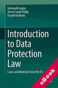 Cover of Introduction to Data Protection Law: Cases and Materials from the EU (eBook)