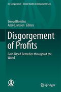 Cover of Disgorgement of Profits: Gain-Based Remedies Throughout the World