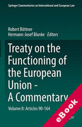 Cover of Treaty on the Functioning of the European Union - A Commentary: Volume II: Articles 90-164 (eBook)