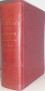 Cover of Wharton's Law Lexicon