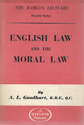 Cover of The Hamlyn Lectures: English Law and the Moral Law