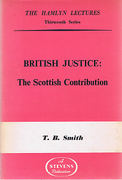 Cover of The Hamlyn Lectures: British Justice: The Scottish Contribution