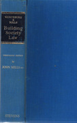 Cover of Wurtzburg & Mills on Building Society Law 13th ed