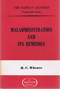 Cover of The Hamlyn Lectures: Maladministration and Its Remedies