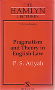 Cover of The Hamlyn Lectures: Pragmatism and Theory in English Law