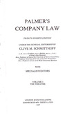 Cover of Palmer's Company Law 24th ed: Volume 1 - The Teatise