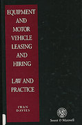 Cover of Equipment and Motor Vehicle Leasing and Hiring: Law and Practice