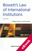 Cover of Bowett's Law of International Institutions (eBook)
