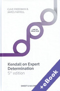 Cover of Kendall On Expert Determination (Book &#38; eBook Pack)