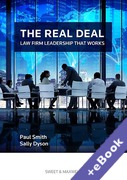 Cover of The Real Deal: Law Firm Leadership That Works (Book &#38; eBook Pack)