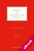 Cover of Keating on Construction Contracts 11th ed: 2nd Supplement (eBook)