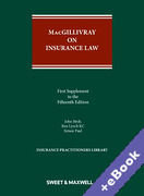 Cover of MacGillivray on Insurance Law: Relating to all Risks Other than Marine 15th ed: 1st Supplement (Book &#38; eBook Pack)