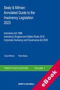 Cover of Sealy &#38; Milman: Annotated Guide to the Insolvency Legislation 2023 Volumes 1 &#38; 2 with Supplement (eBook)