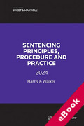 Cover of Sentencing Principles, Procedure and Practice 2024 (eBook)