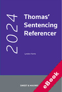 Cover of Thomas' Sentencing Referencer 2024 (eBook)