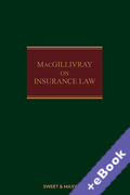 Cover of MacGillivray on Insurance Law: Relating to all Risks Other than Marine 15th ed with 2nd Supplement (Book &#38; eBook Pack)