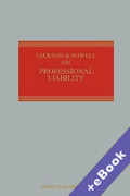 Cover of Jackson &#38; Powell on Professional Liability 9th ed with 3rd Supplement