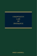 Cover of Colinvaux's Law of Insurance 13th ed with 2nd Supplement