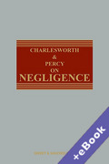 Cover of Charlesworth &#38; Percy on Negligence 15th ed with 2nd Supplement (Book &#38; eBook Pack)