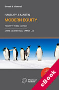 Cover of Hanbury &#38; Martin: Modern Equity (eBook)