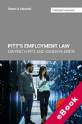 Cover of Pitt's Employment Law (eBook)