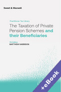 Cover of The Taxation of Private Pension Schemes and their Beneficiaries (Book &#38; eBook Pack)