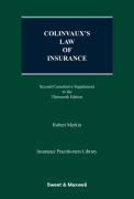 Cover of Colinvaux's Law of Insurance 13th ed: 2nd Supplement