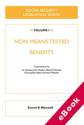 Cover of Social Security Legislation 2024/25 Volume I: Non Means Tested Benefits (eBook)