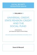 Cover of Social Security Legislation 2024/25 Volume II: Universal Credit, State Pension Credit and the Social Fund