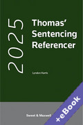 Cover of Thomas' Sentencing Referencer 2025 (Book &#38; eBook Pack)