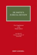 Cover of De Smith's Judicial Review 9th ed: 1st Supplement