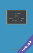 Cover of Keating on Construction Contracts (Book &#38; eBook Pack)